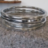 Chrome INOX wheel rings for Lancia Flavia